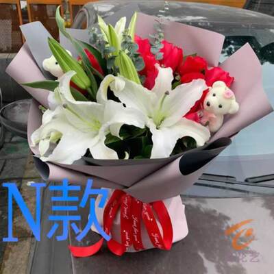 生日表白紫玫瑰湖南邵阳花店送花邵阳县隆回县洞口县同城鲜花速递