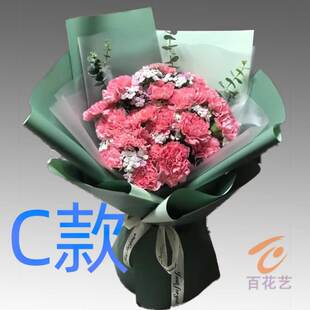 生日祝福纪念康乃馨重庆花店送花璧山县梁平县城口县同城鲜花快递