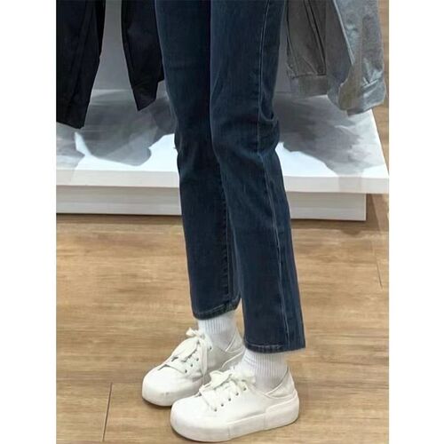 设计感小众复古百搭弹力阔腿长裤