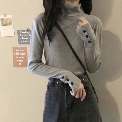 大码胖妹妹高领内套洋气打底