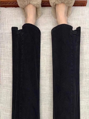 高腰弹力九分裤子牛仔春秋冬