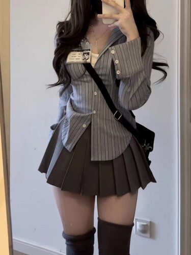 复古修身收腰显瘦打底衫