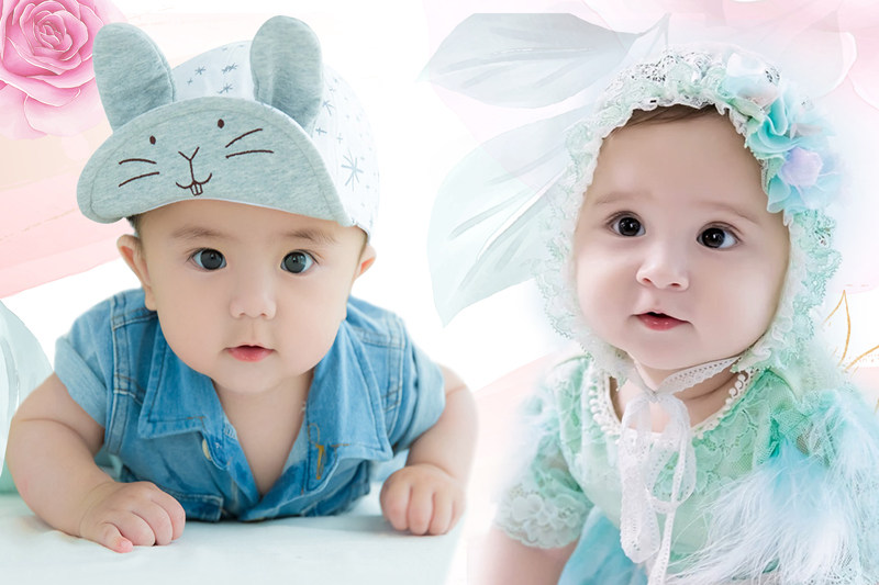 好看的漂亮孕期卧室备孕萌娃娃图喜庆婚房墙贴纸大眼睛可爱开心宝