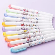 新品现货ZEBRA斑马荧光笔WKT7迪士尼限定三丽鸥限量版双头标记笔