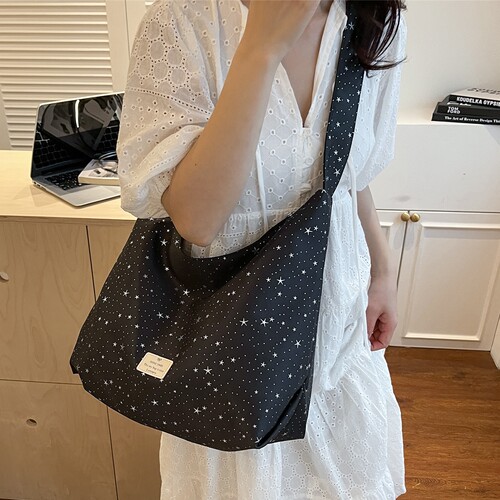 【满天繁星】大容量休闲斜挎布包
