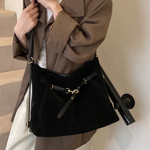 【多种背法】今年流行大容量单肩斜挎双肩包2024新款时尚百搭大包