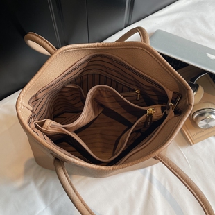 【有拉链夹层】简约大容量上班通勤包托特包2025新款潮百搭大包