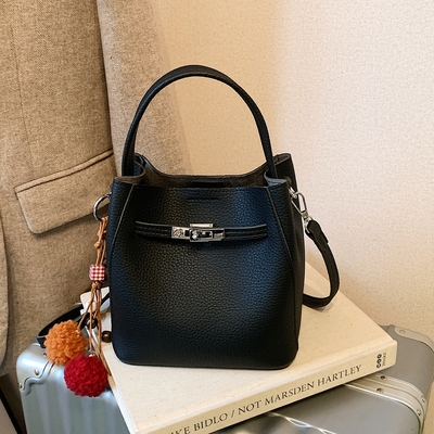 【有小包】小众设计荔枝纹水桶包