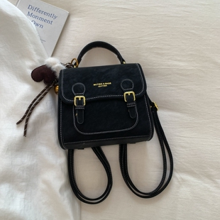 【多种背法】今年流行质感女生单肩斜挎双肩包2025新款潮百搭小包