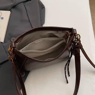 【有拉链夹层】小众设计腋下斜挎两用包2025新款潮百搭小包包女款