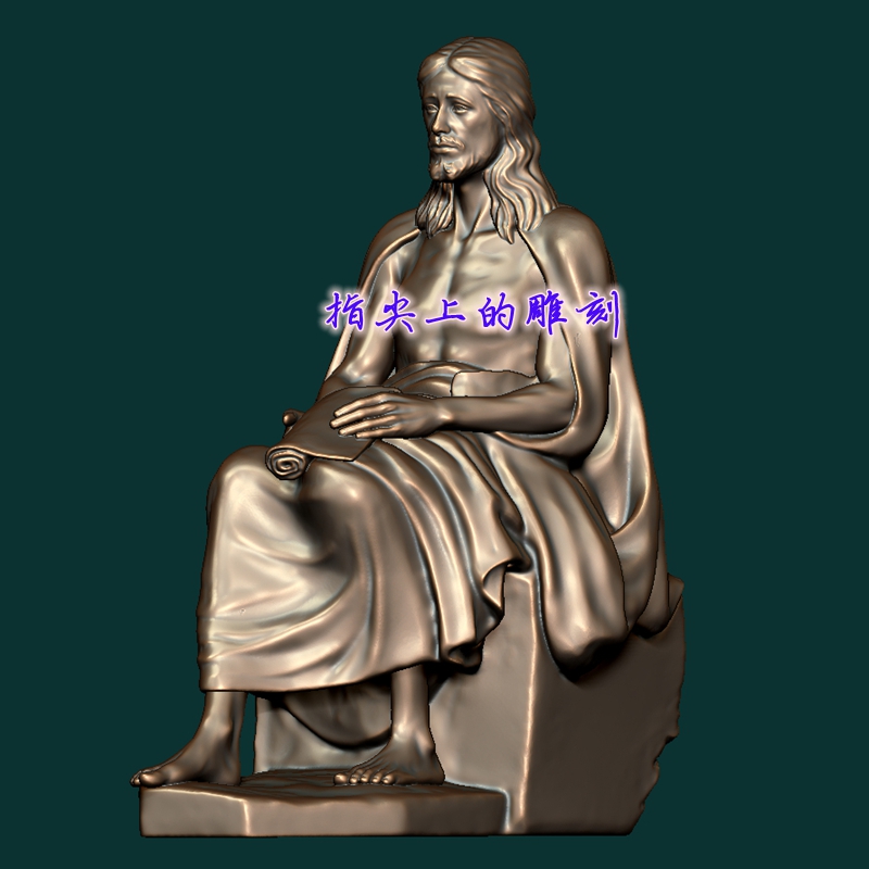 西方人物1   圆雕图三维图STL雕刻素材3D打印立体图精雕