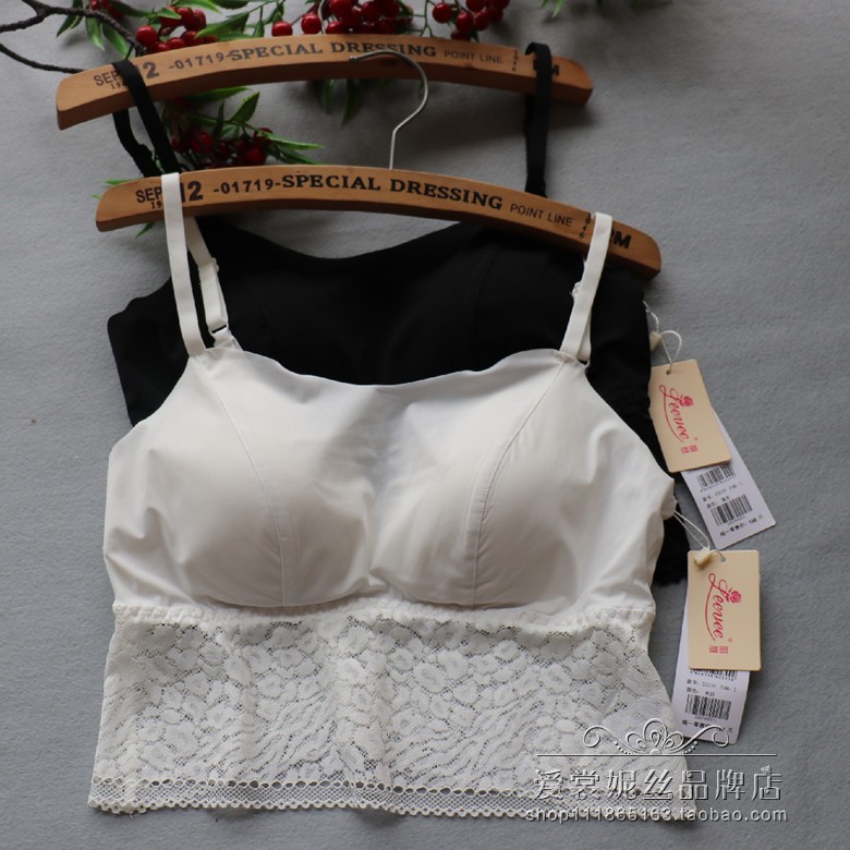 无痕聚拢一体胸垫免穿文胸女吊带大U型美背心运动抹胸内衣防走光