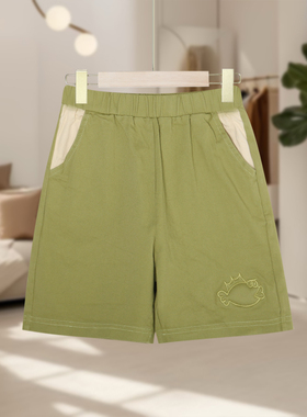 【马】儿童帅气百搭洋气五分牛仔裤撞色口袋设计简约休闲MA441