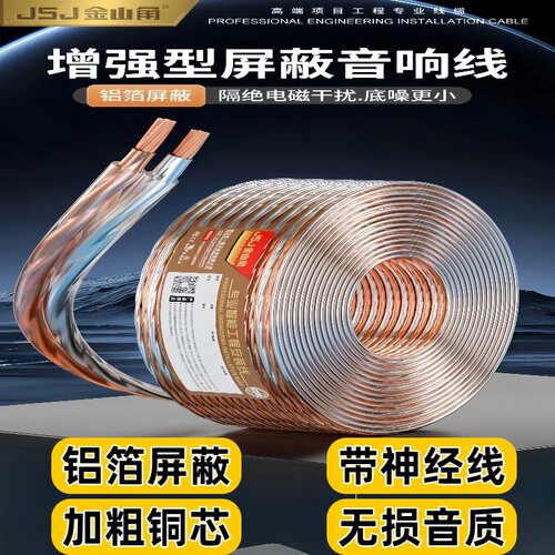 金山角环绕音箱线吸顶功放喇叭线