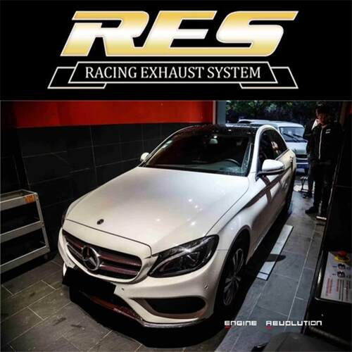 W205奔驰C180/C200/C260/C300改装RES全段头段中尾段阀门排气管