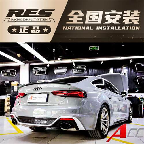 奥迪RS3 RS4 RS5 RS6 RS7 R8 RSQ8改装RES头段中尾段排气管跑车音