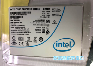 英特尔 Intel P4510 U.2NVMEPCIE高速SSDPE2KX080T801固态硬盘