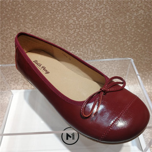 国货潮牌ZACH PENG剧院真皮平底舞蹈鞋时尚百搭奶奶豆豆鞋婚照鞋