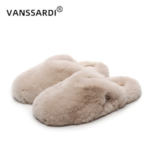 vanssardi包头平底可爱居家拖鞋