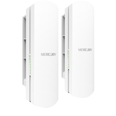 mercury水星 MWB505套装 5KM公里百兆无线网桥 室外安防监控桥接 5.8g户外wifi 点对点无传输  无线桥接一对