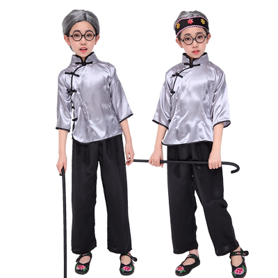 拔萝卜舞蹈幼儿园老奶奶演出服