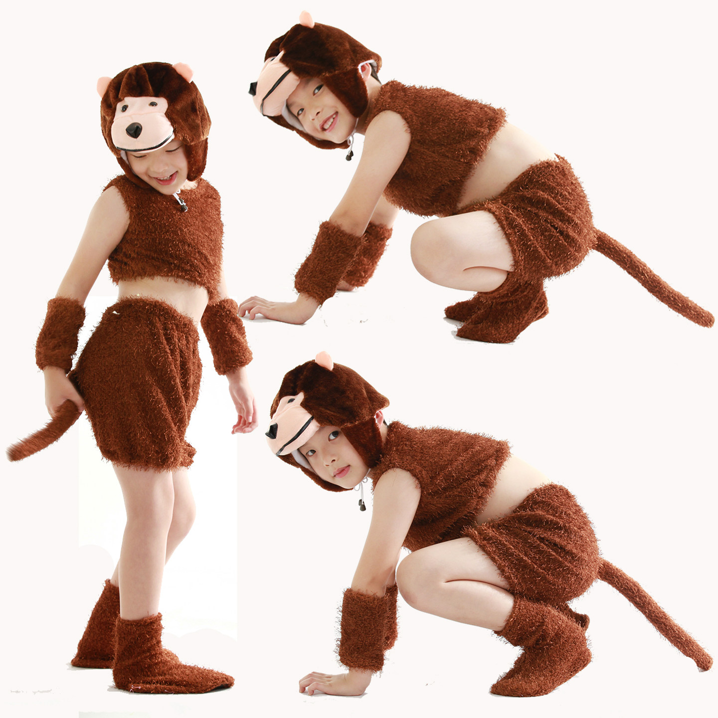 男女款小猴子吃西瓜舞蹈演出服装