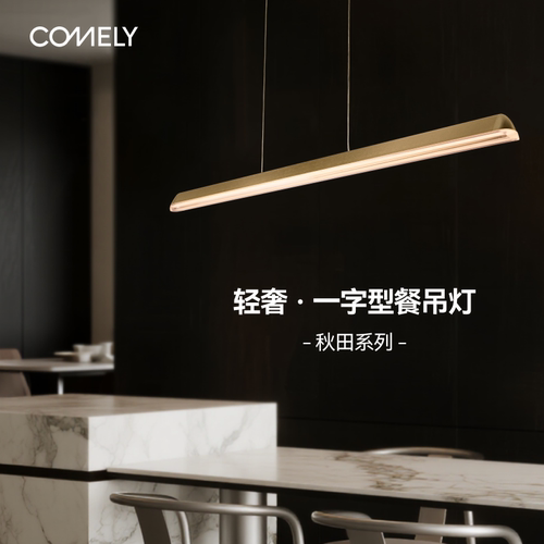 新特丽餐厅法式简约轻奢智能吊灯