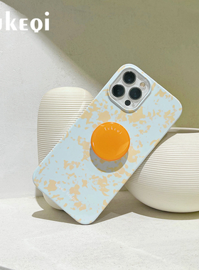 兔可七 原创夏日椰椰薄荷苹果手机壳适用iphone16promax进口菲林壳