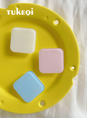 兔可七 方方块块创意滴胶气囊手机支架粘贴可伸缩式百搭通用桌面