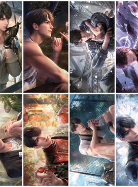 夏以昼高清海报42X29CM恋与深空周边宿舍装饰墙纸室内写真壁画8张