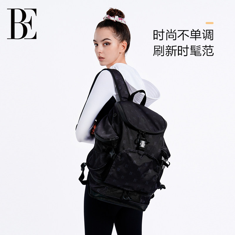 BE范德安冬季旅行度假背包 时尚黑色双肩包 女大容量多功能旅行包