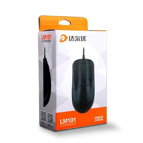 达尔优LM101有线鼠标笔记本USB