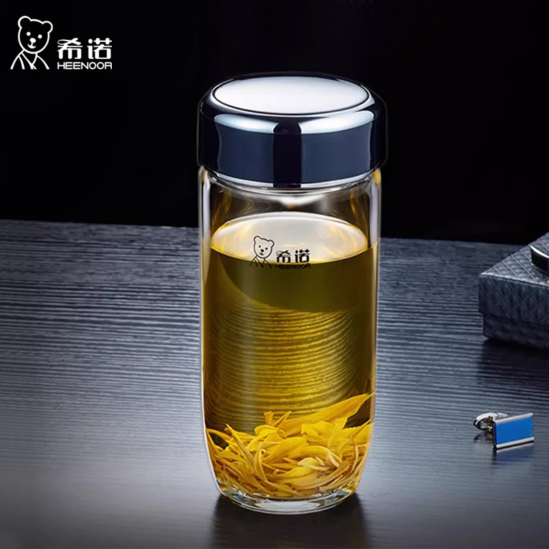 希诺加厚单层泡茶玻璃杯鹅蛋杯