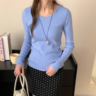 毛衣针织衫 2025秋冬圆领打底衫 圆领 80808 甜甜粉丝专享