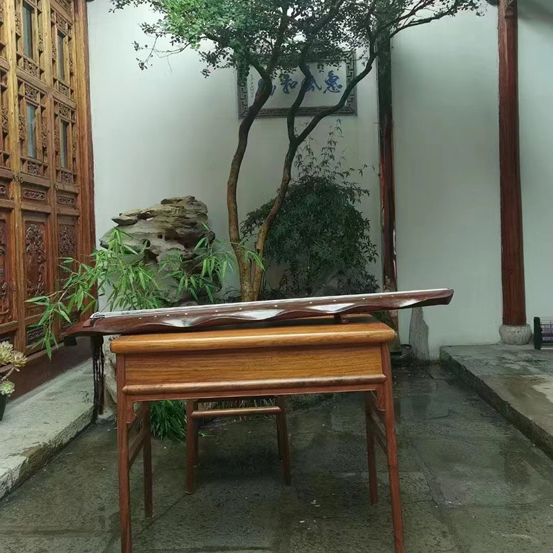宋徽宗古琴桌 听琴图琴桌花梨木榫卯结构擦生漆演奏级扬州古琴
