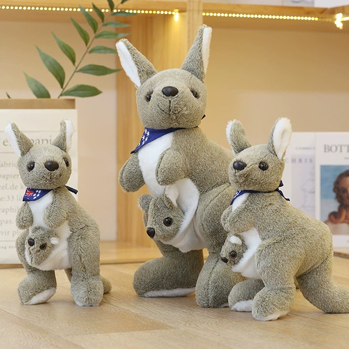 Кенгуру, плюшевая игрушка для матери и ребенка, детская подушка, тряпичная кукла, детское творчество, креативный подарок