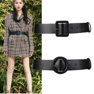 腰封女士装 饰宽简约腰饰百搭腰带搭配连衣裙子大衣皮带女配饰收腰