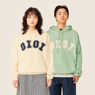 韩国直邮5252by oioi卫衣女朴彩英rose情侣款秋冬连帽长袖外套男