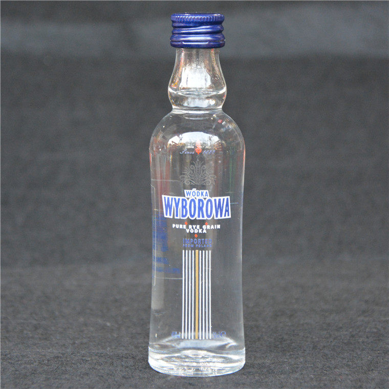 酒版收藏wyborowa vodka波兰维波罗瓦伏特加50ml迷你小洋酒玻璃瓶
