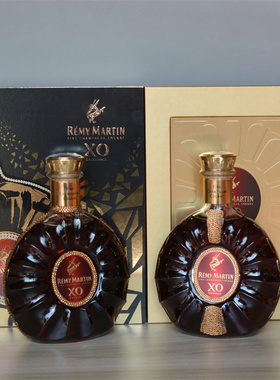 洋酒收藏 人头马xo干邑白兰地施华洛世奇人工钻限量版700ml*2套装