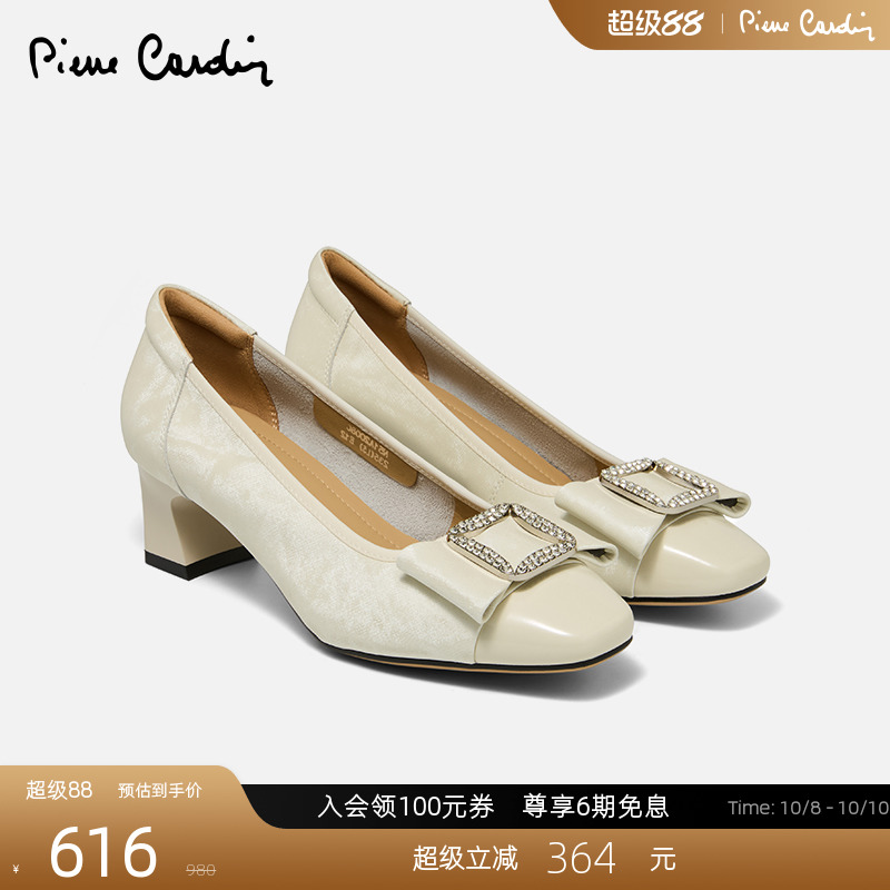 蝴蝶结气质皮鞋优雅单鞋