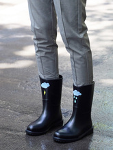 雨鞋女中筒水靴女式水鞋时尚防水果冻胶鞋户外套鞋防滑成人雨靴