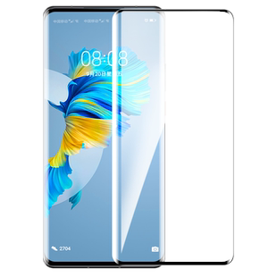 适用华为mate40钢化膜mate40pro手机膜mt曲面屏meta全覆盖pro+防窥全胶por全屏mete40e玻璃贴膜m40水凝贴膜5g