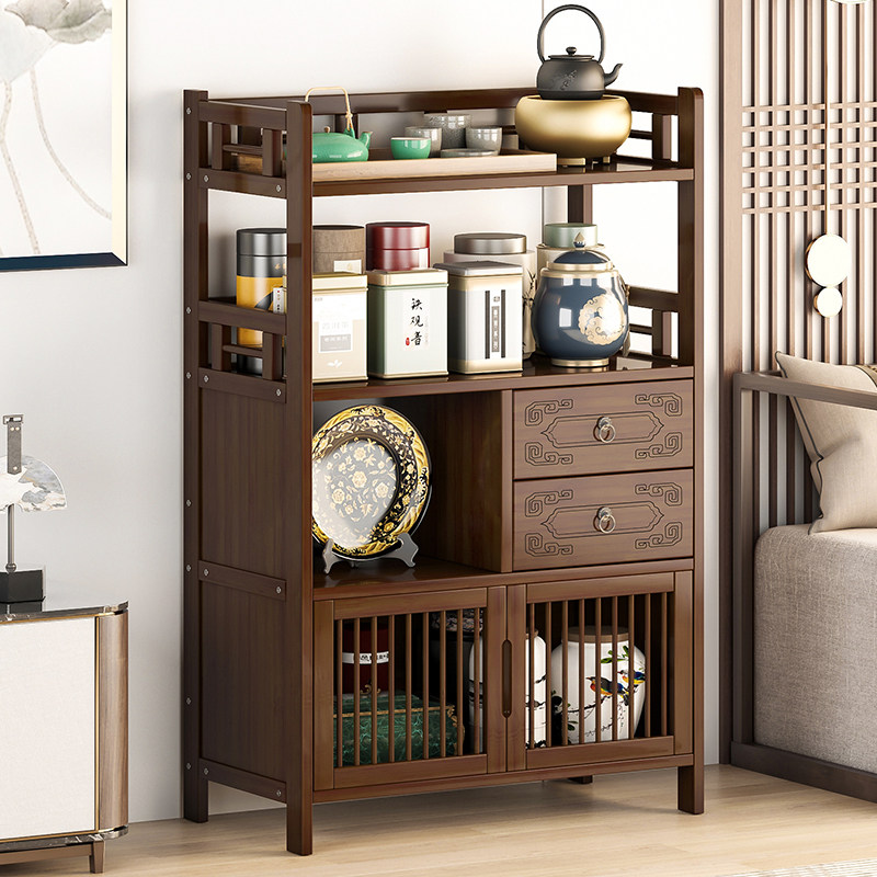 茶柜实木边柜茶几置物架新中式茶具茶叶展示柜多功能储物柜小边几,住宅家具,多宝格/博古架,淘宝优惠券,粉丝福利购,淘宝优惠卷