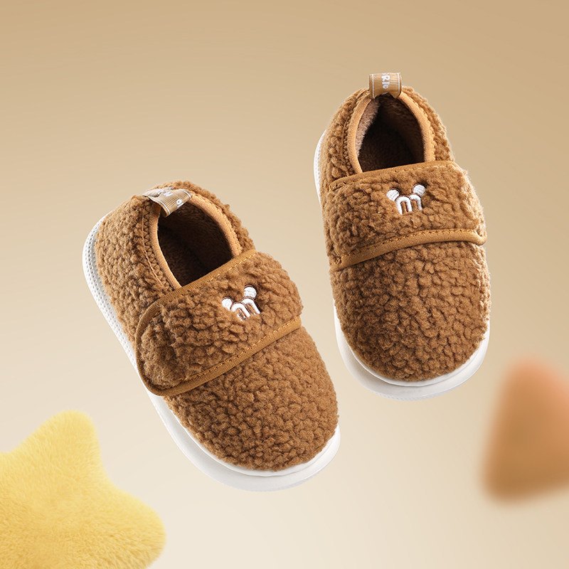 儿童棉拖鞋女童冬季加绒包跟棉拖男童室内保暖棉鞋宝宝毛绒家居鞋,居家布艺,居家棉拖/棉鞋,淘宝优惠券,粉丝福利购,淘宝优惠卷