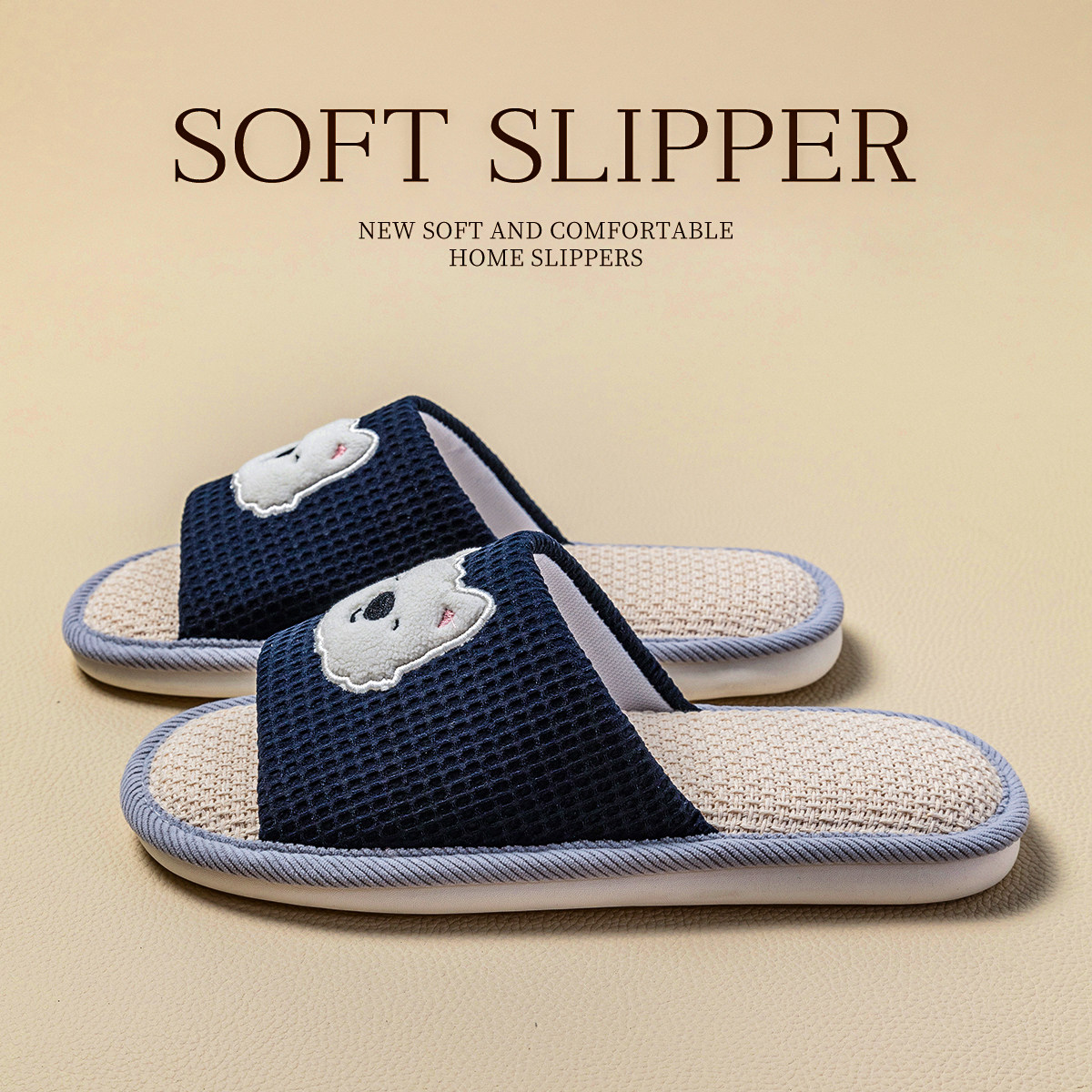 亚麻拖鞋男士室内家居防滑防臭吸汗静音春秋地板棉麻布拖鞋男四季,居家布艺,居家亚麻拖鞋,淘宝优惠券,粉丝福利购,淘宝优惠卷