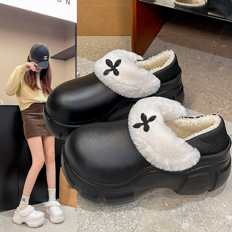 厚底棉拖鞋女外穿冬2025新款包跟保暖棉鞋防水高级感毛拖鞋女居家,居家布艺,居家棉拖/棉鞋,淘宝优惠券,粉丝福利购,淘宝优惠卷