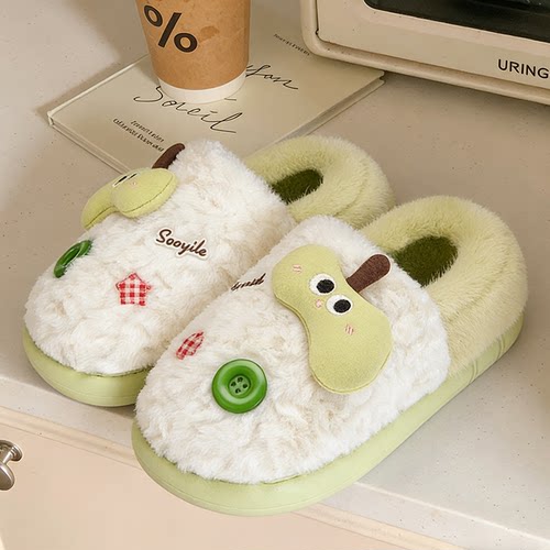 包跟棉拖鞋女款2025新款冬室内居家加绒保暖防滑月子鞋毛拖鞋女士