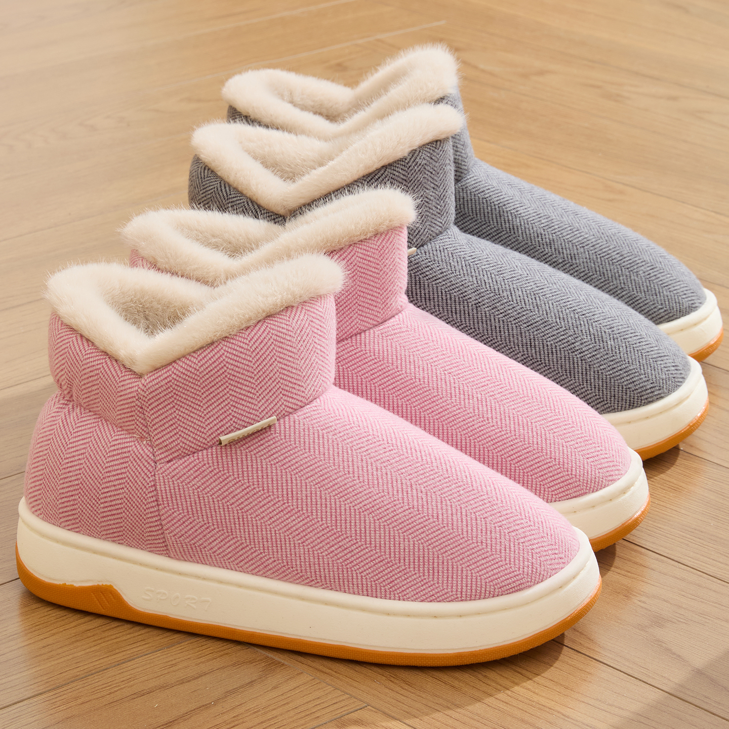 抗菌棉拖鞋女士冬季防滑保暖外穿