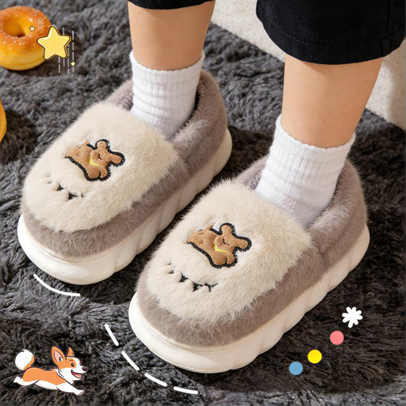 小狗儿童棉拖鞋男童秋冬2025新款